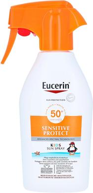 Сонцезахисний спрей для дітей з фактором УФ-захисту SPF 50, Eucerin, 300 мл - фото