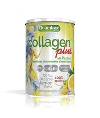 Коллаген Плюс, Collagen Plus with Peptan, Quamtrax, вкус лимон, 350 г - фото