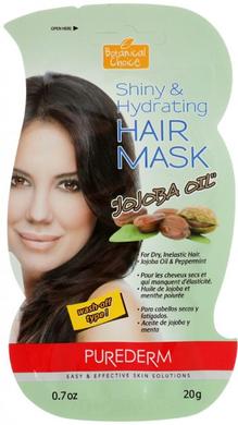 Маска для волосся Масло Жожоба, Shiny & Hydrating Hair Mask JOJOBA OIL, Puredem, 20мл - фото