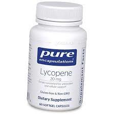 Лікопін, 20 мг, Pure Encapsulations, 60 капсул - фото