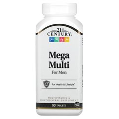 Вітамінний комплекс для чоловіків, Multivitamin & Multimineral For Men, 21st Century, 90 таблеток - фото