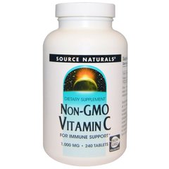 Вітамін С без ГМО, Vitamin C, Source Naturals, 1000 мг, 240 таблеток - фото