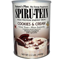 Соєвий протеїн, Protein Energy Meal, печиво і крем, Nature's Plus, Spiru-Tein, 1050 г - фото