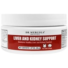 Поддержка печени и почек домашних животных, Liver and Kidney, Dr. Mercola, 39 г - фото