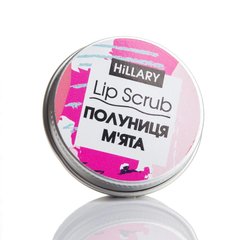 Скраб для губ, Полуниця М'ята, Lip Scrub Strawberry Mint, Hillary, 30 г - фото