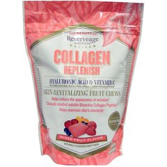 Коллаген, Collagen Replenish, ReserveAge Nutrition, фруктовый вкус, 60 жевательных конфет - фото