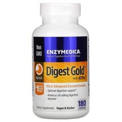 Enzymedica, Digest Gold з ATPro, добавка з травними ферментами, 180 капсул (ENZ-20214) - фото
