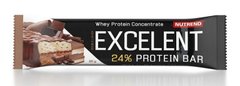 Батончик Excelent Protein bar Double, Nutrend, вкус шоколад+нуга с клюквой, 1 шт х 85 г - фото