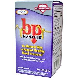 Підтримка кров'яного тиску, bp Manager, Enzymatic Therapy (Nature's Way), 90 таблеток - фото