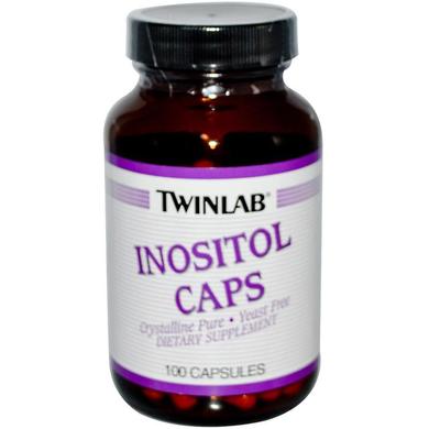 Інозитол, Inositol, Twinlab, 100 капсул - фото