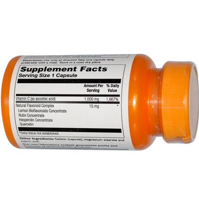 Витамин С, Vitamin C, Thompson, 1000 мг, 60 капсул - фото