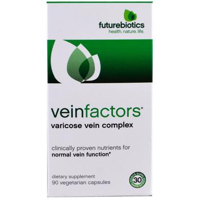 Комплекс від варикозу, VeinFactors, FutureBiotics, 90 капсул - фото