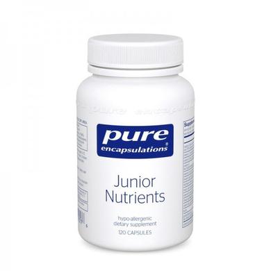 Мультивитамины для детей, Junior Nutrients, Pure Encapsulations, 120 капсул - фото
