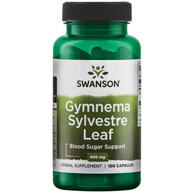 Джімнема Сильвестра, Gymnema Sylvestre Leaf, Swanson, 400 мг, 100 капсул - фото