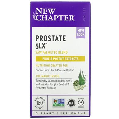 Підтримка простати, Prostate 5LX, New Chapter, 180 капсул - фото
