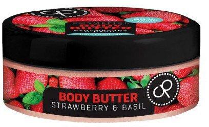 Увлажняющее масло для тела с экстрактом клубники и базилика Body Butter Strawberry & Basil, Cosmepick, 200 мл - фото