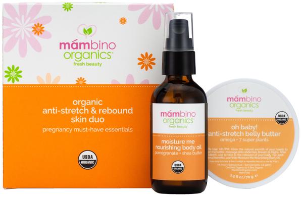 Набір проти розтяжок і для додання шкірі пружності, Mambino Organics, Anti-Stretch & Rebound Skin Duo kit - фото