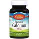 Кальцій хелат, Chelated Calcium, Carlson Labs, 500 мг, 60 таблеток, фото – 1