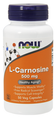 Карнозин, L-Carnosine, Now Foods, 500 мг, 50 капсул - фото