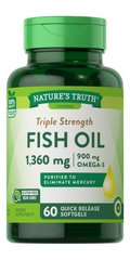 Риб'ячий жир, Nature's Truth, 1360 мг, 60 капсул - фото