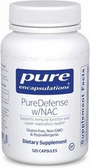 Поддержка иммунитета и здоровья дыхательной системы, PureDefense with NAC, Pure Encapsulations, 120 капсул (PE-01238) - фото