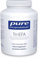 Омега-3 (смесь незаменимых жирных кислот), Tri-EFA, Pure Encapsulations, 240 капсул - фото