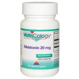 Мелатонін, Melatonin, Nutricology, 20 мг, 60 капсул, фото