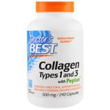 Колаген 1 і 3 типу, Collagen Types 1& 3, Doctor's Best, 500 мг, 240 капсул, фото