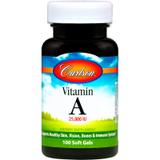 Витамин А, Vitamin A, Carlson Labs, 25 000 МЕ, 100 гелевых капсул, фото