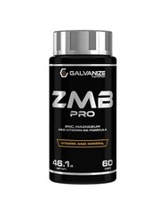 Цинк, магній, вітамін В6, ZMB Pro, Galvanize Nutrition, 60 капсул - фото