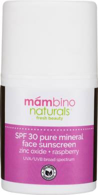 Натуральний мінеральний сонцезахисний крем для обличчя SPF 30, Mambino Organics, 60 мл - фото