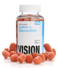 Лютеїн і Зеаксантин, фруктовий смак, Lutein and Zeaxanthin, T-RQ, 60 жувальних цукерок - фото