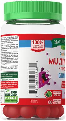 Мультивитамины с пробиотиками Just 4 Kidz, Nature's Truth, 60 жевательных конфет - фото