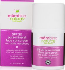 Натуральный минеральный солнцезащитный крем для лица SPF 30, Mambino Organics, 60 мл - фото