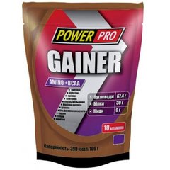 Power Pro, Gainer (Гейнер), ваниль, 1000 г (817420) - фото