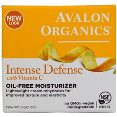 Крем для лица, Cream, Avalon Organics, витамин С, без масла, увлажняющий, 57 г - фото