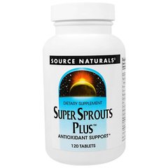 Антиоксидантная поддержка, Super Sprouts Plus, Source Naturals, 120 таблеток - фото