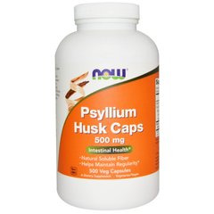Подорожник (Psyllium Husk), Now Foods, 500 мг, 500 капсул - фото