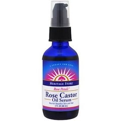 Сыворотка с розовым и касторовым маслом, Rose Castor Oil Serum, Heritage Products, 60 мл - фото