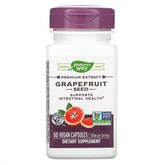 Экстракт грейпфрутовой косточки, Grapefruit, Nature's Way, 60 капсул - фото