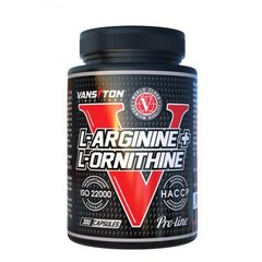 Аминокислота Аргинин + Орнитин, Vansiton, 300 капсул - фото