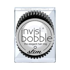 Резинка-браслет для волосся, Slim True Black Invisibobble, 3 шт - фото