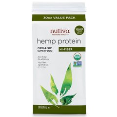 Конопляний протеїн, Hemp Protein, Nutiva, 851 г - фото