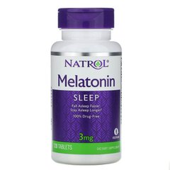 Мелатонін, Melatonin, Natrol, 3 мг, 120 таблеток - фото