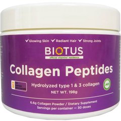 Коллагеновые пептиды, тип 1 и 3, CollagenPeptides, Biotus, 198 г - фото