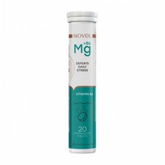 Магний с витамином В6, Magnesium+B6, Novel, 20 таблеток - фото