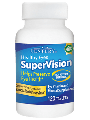 Витамины для глаз, Eyes SuperVision, 21st Century, 120 таблеток - фото