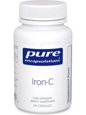 Железо-C, Iron-C, Pure Encapsulations, 60 Капсул - фото