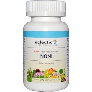 Ноні, Noni, Eclectic Institute, 375 мг, 100 капсул - фото