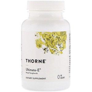 Витамин Е, Ultimate-E, Thorne Research, 60 капсул - фото